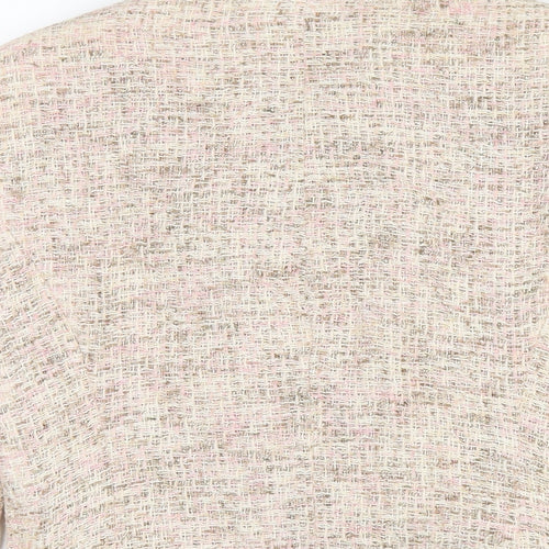 Marks and Spencer Womens Beige Jacket Size 12 Hook & Eye