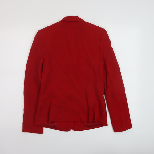 Episode Womens Red Jacket Size 4 Button