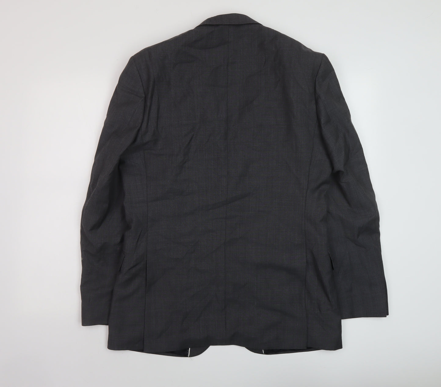 Ben Sherman Mens Grey Viscose Jacket Suit Jacket Size 40 Regular