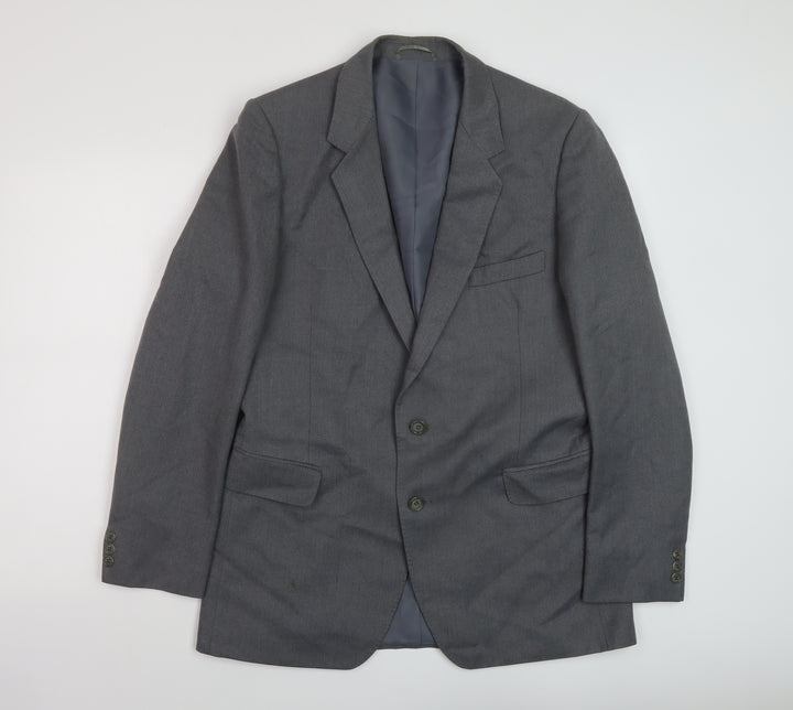 John Collier Mens Grey Wool Jacket Suit Size 40 Regular