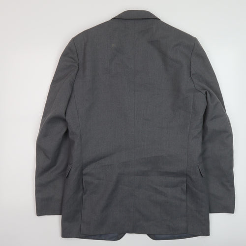 John Collier Mens Grey Wool Jacket Suit Size 40 Regular