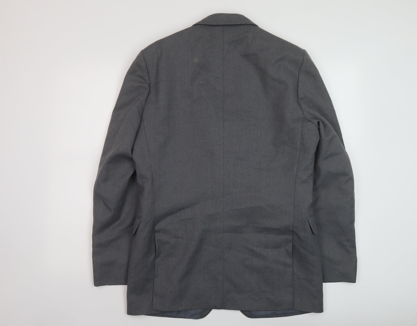 John Collier Mens Grey Wool Jacket Suit Size 40 Regular