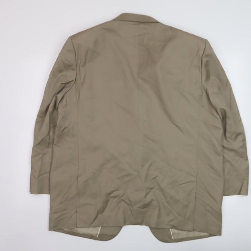 Harris & Howard Mens Beige Polyester Jacket Suit Jacket Size 50 Regular
