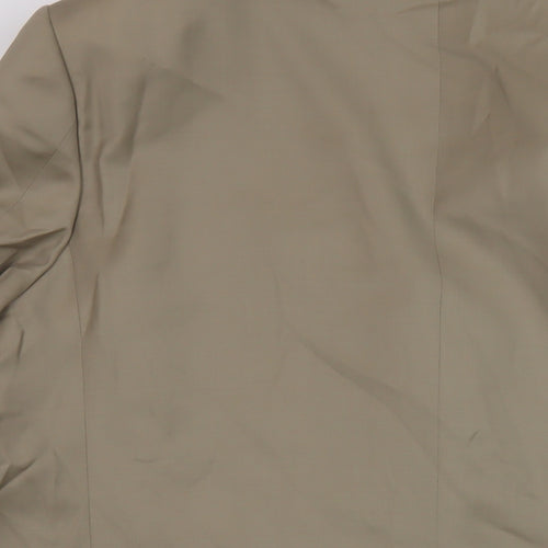 Harris & Howard Mens Beige Polyester Jacket Suit Jacket Size 50 Regular