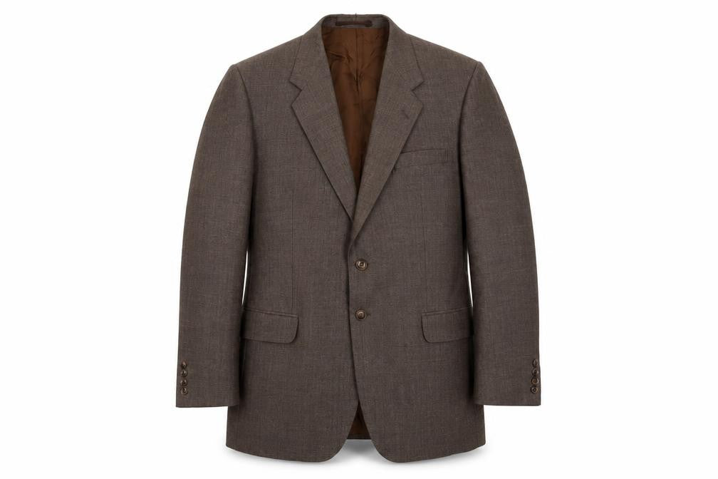 St Michael Mens Brown Wool Jacket Suit Jacket Size 40 Regular
