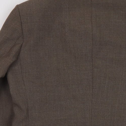 St Michaels Mens Brown Wool Jacket Suit Jacket Size 40 Regular