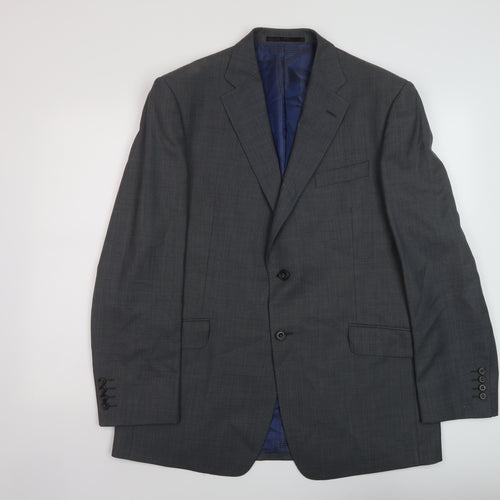 Marks and Mens Grey Wool Jacket Suit Jacket Size 42 Regular