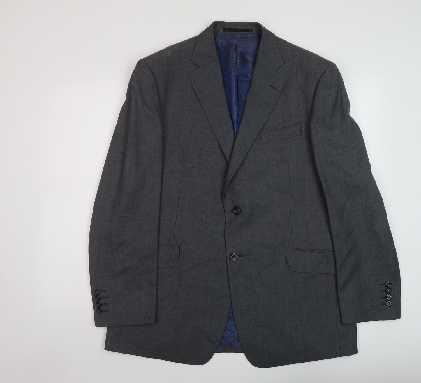 Marks and Mens Grey Wool Jacket Suit Jacket Size 42 Regular