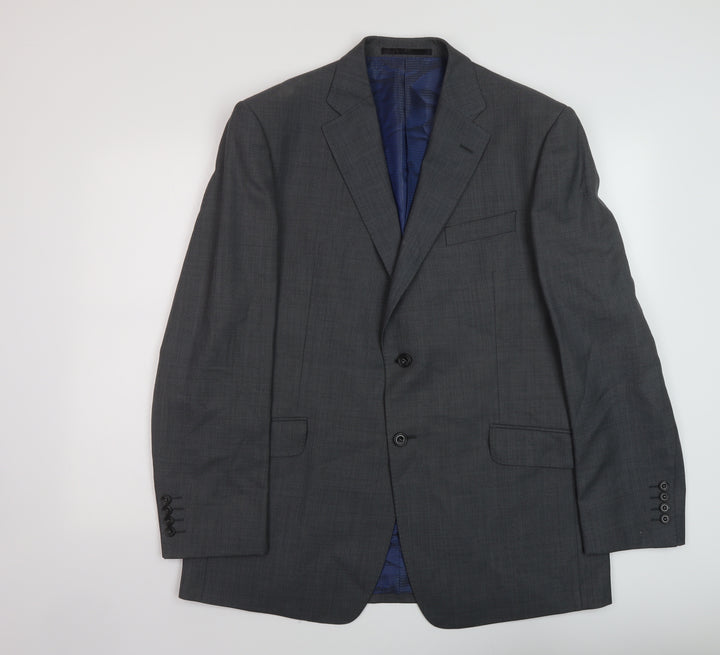 Marks and Mens Grey Wool Jacket Suit Jacket Size 42 Regular