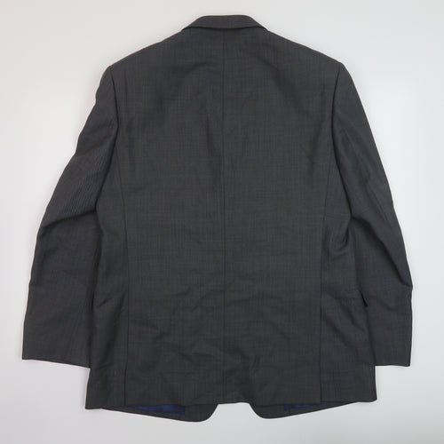 Marks and Mens Grey Wool Jacket Suit Jacket Size 42 Regular