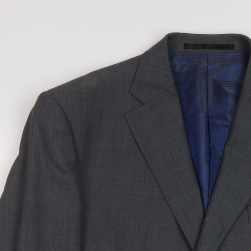 Marks and Mens Grey Wool Jacket Suit Jacket Size 42 Regular
