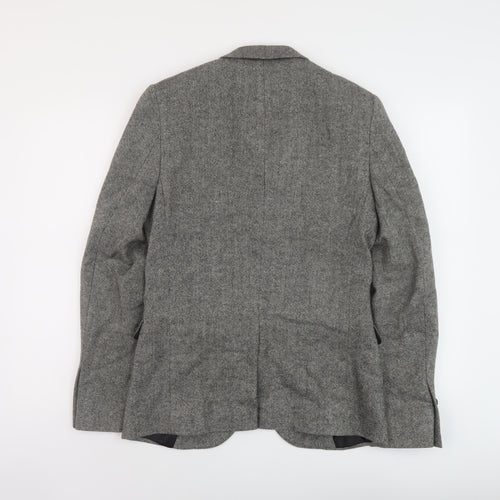 French Connection Mens Grey Wool Jacket Suit Jacket Size 36 Regular