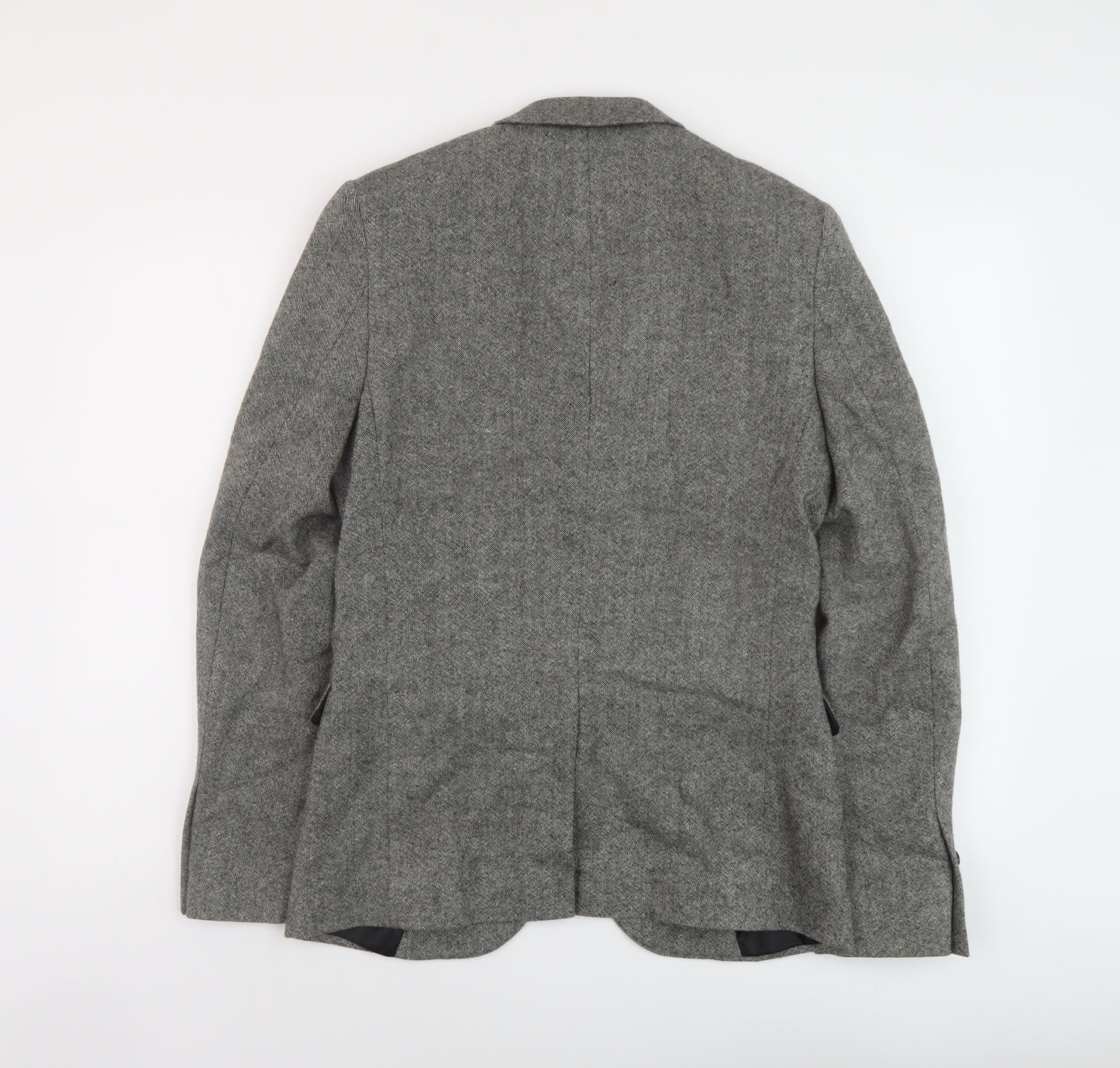 French Connection Mens Grey Wool Jacket Suit Jacket Size 36 Regular