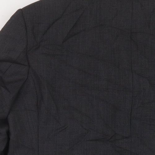 John Lewis Mens Grey Wool Jacket Suit Jacket Size 42 Regular