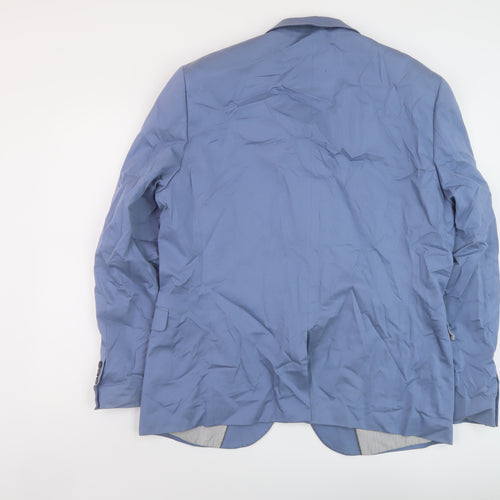 Nexyt Mens Blue Cotton Jacket Suit Jacket Size 46 Regular