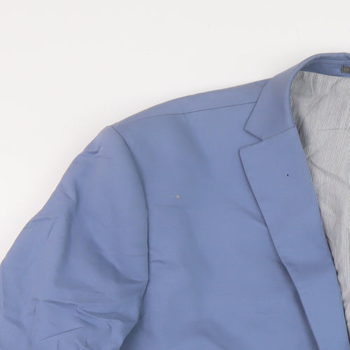 Nexyt Mens Blue Cotton Jacket Suit Jacket Size 46 Regular