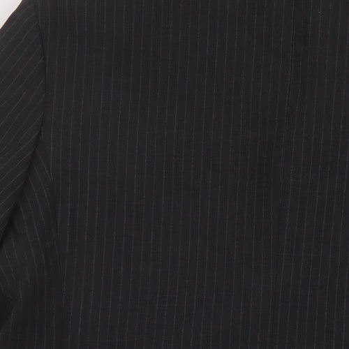 Carveste Mens Grey Striped Polyester Jacket Suit Jacket Size 42 Regular