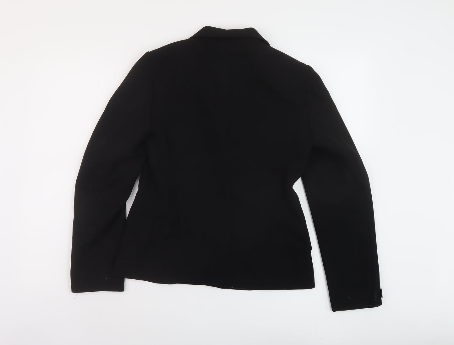 Marks and Spencer Womens Black Jacket Size 10 Button
