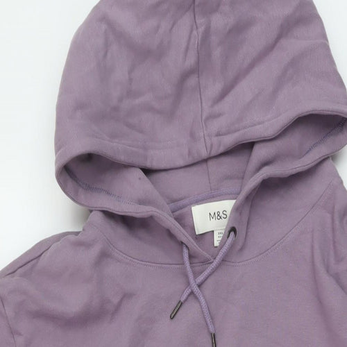 Marks and Spencer Mens Purple Cotton Pullover Hoodie Size 3XL