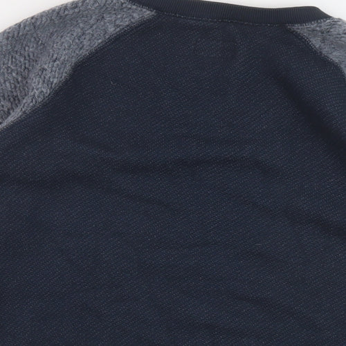 Jack Wills Womens Blue Cotton Pullover Sweatshirt Size 8 Pullover