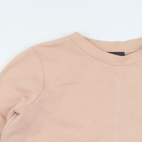 Marks and Spencer Womens Pink Cotton Pullover Sweatshirt Size S Pullover