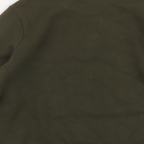 H&M Womens Green Cotton Pullover Sweatshirt Size S Pullover - Vintage