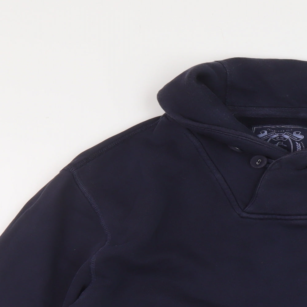 Grayers Mens Blue Cotton Pullover Sweatshirt Size L