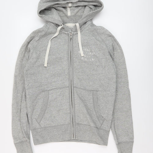 Gap Womens Grey Cotton Full Zip Hoodie Size XS Zip
