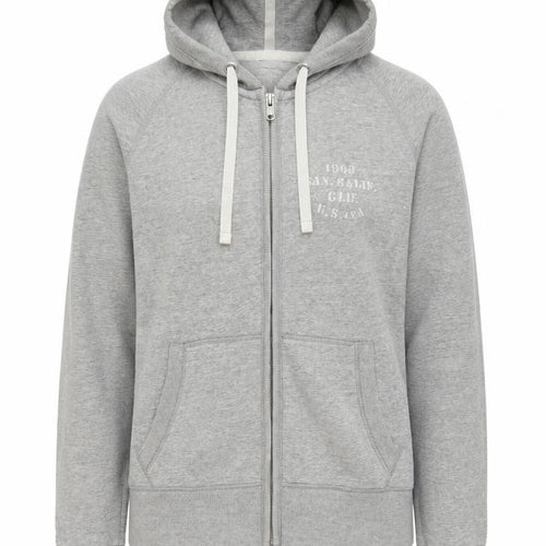 Gap Womens Grey Cotton Full Zip Hoodie Size XS Zip