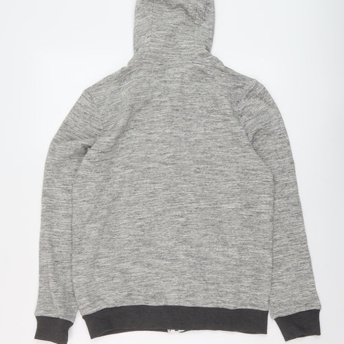 NEXT Boys Grey Cotton Full Zip Hoodie Size 13 Years Zip