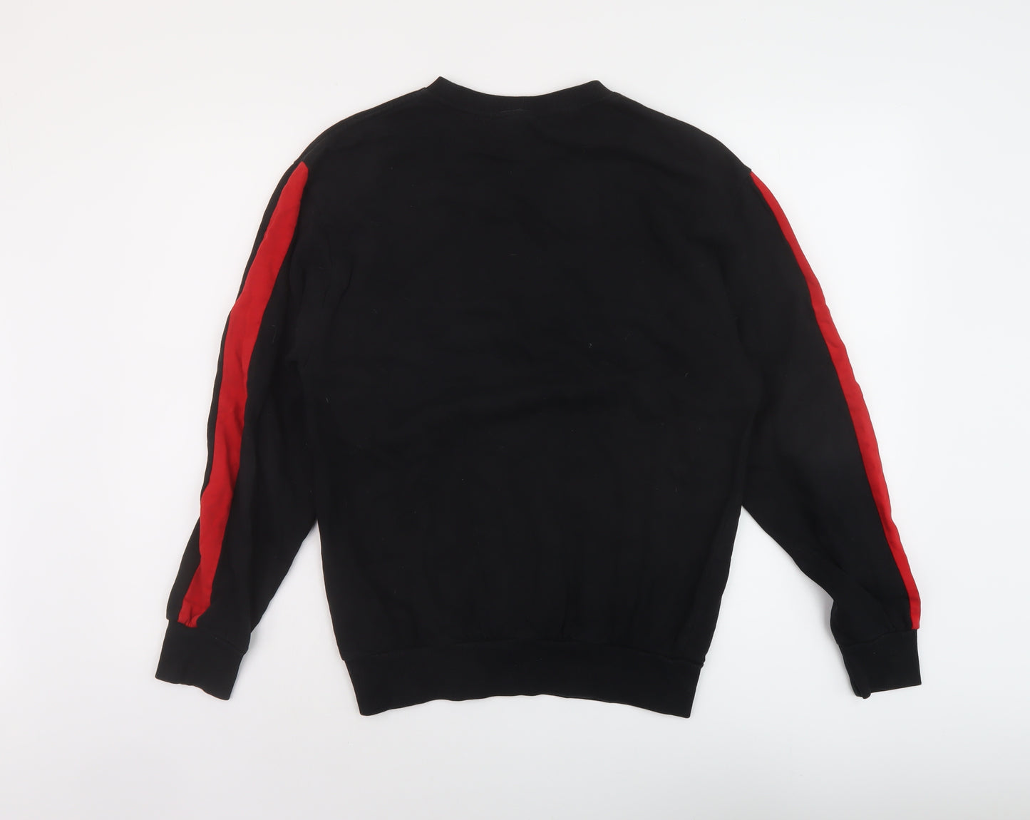 H&M Mens Black Cotton Pullover Sweatshirt Size XS