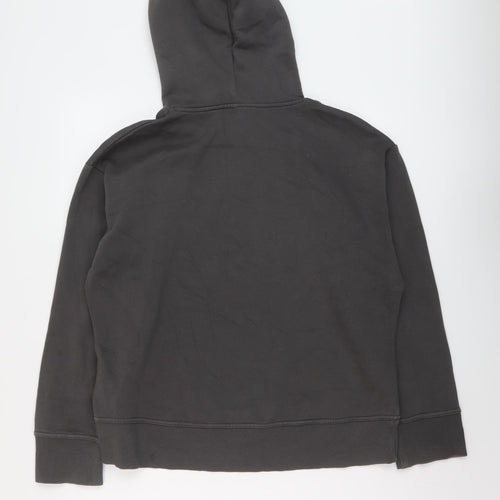 Zara Womens Grey Cotton Pullover Hoodie Size M Pullover
