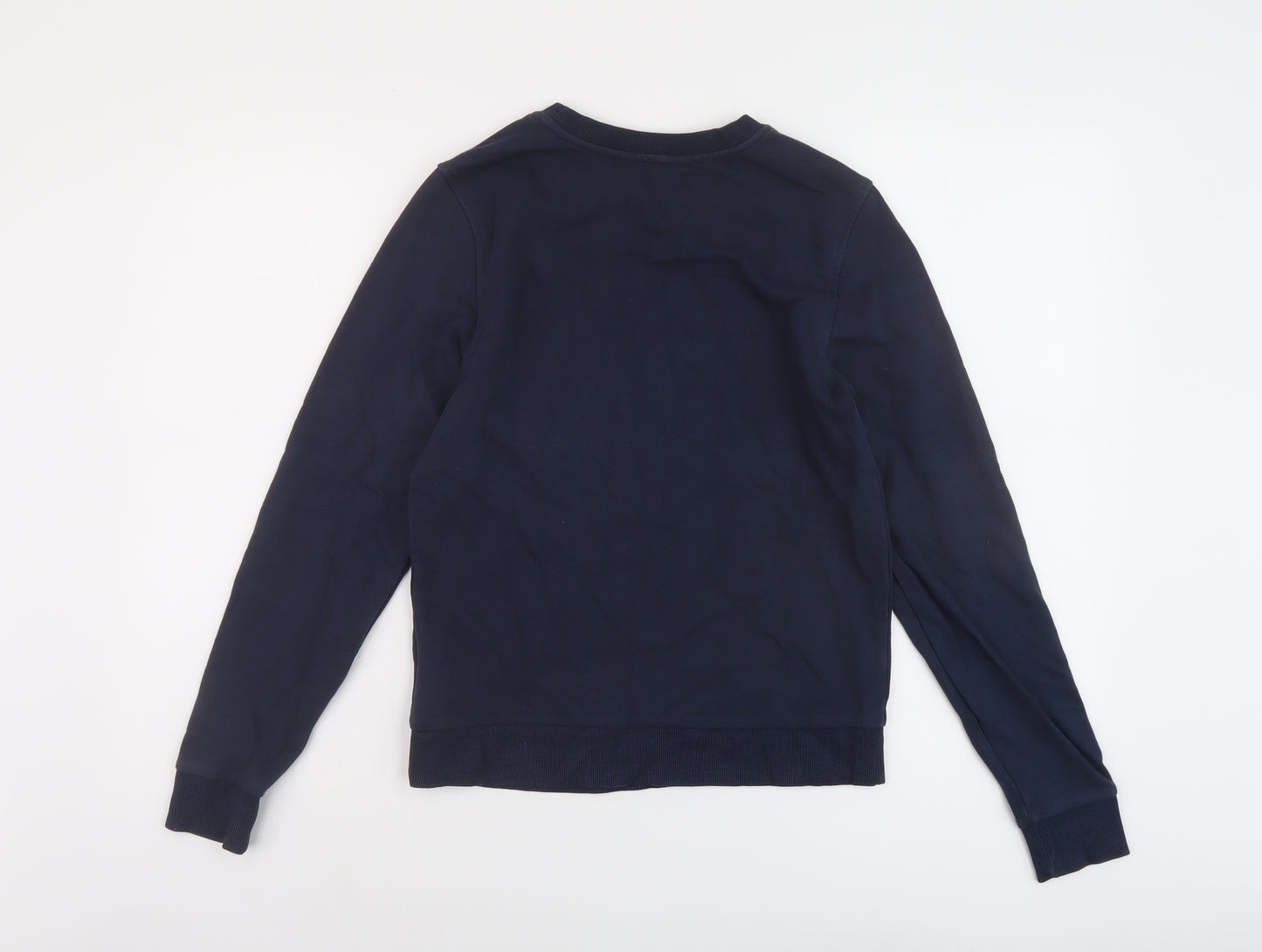 Marks and Spencer Womens Blue Cotton Pullover Sweatshirt Size 6 Pullover