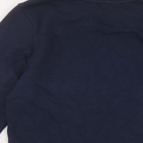 Marks and Spencer Womens Blue Cotton Pullover Sweatshirt Size 6 Pullover