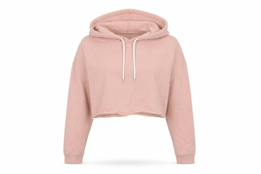 Front view of New Look women’s pink cotton pullover hoodie, size UK 16, pullover
