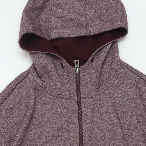 PARK Mens Red Polyester Full Zip Hoodie Size XL