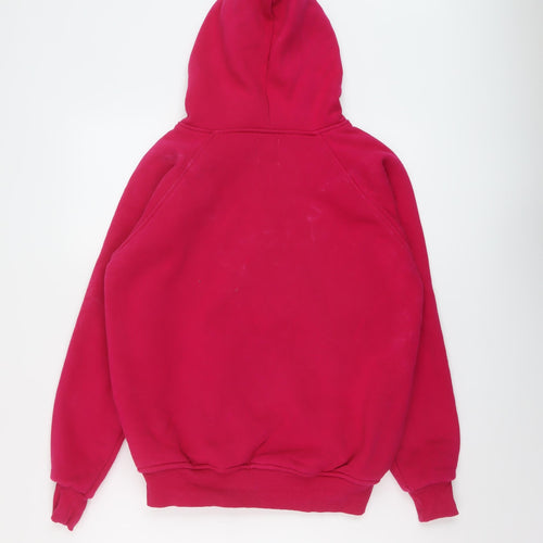 West Club Womens Pink Cotton Full Zip Hoodie Size XL Zip
