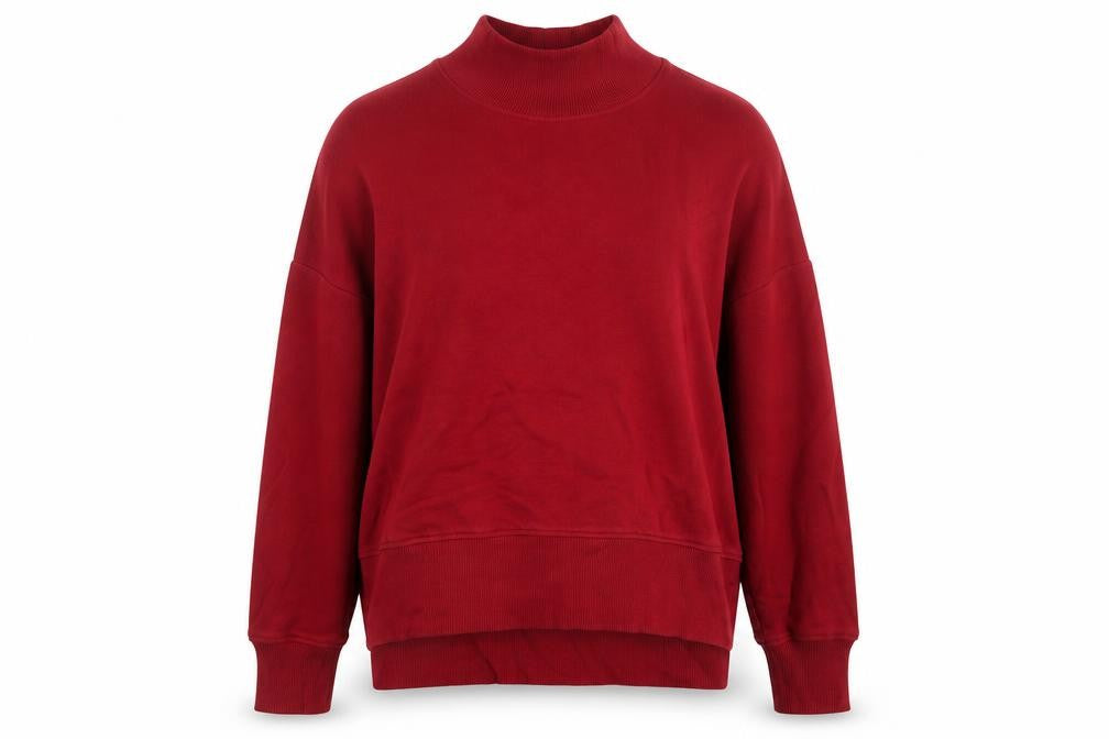 Next Womens Red Cotton Pullover Sweatshirt Size S Pullover