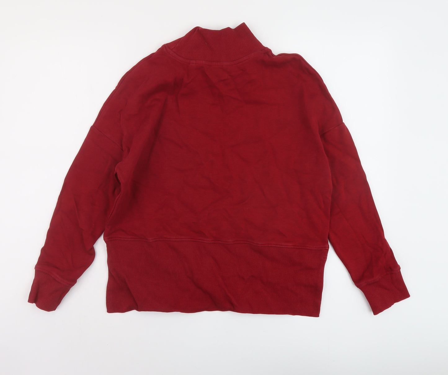 NEXT Womens Red Cotton Pullover Sweatshirt Size S Pullover