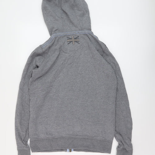 Fate Face Womens Grey Cotton Full Zip Hoodie Size 8 Zip