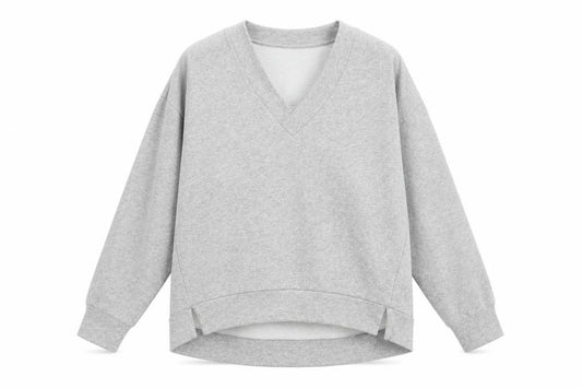 Front view of Kiin women’s green cotton pullover sweatshirt, size XS, pullover