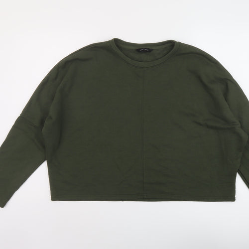 Ne wLook Womens Green Polyester Pullover Sweatshirt Size 16 Pullover
