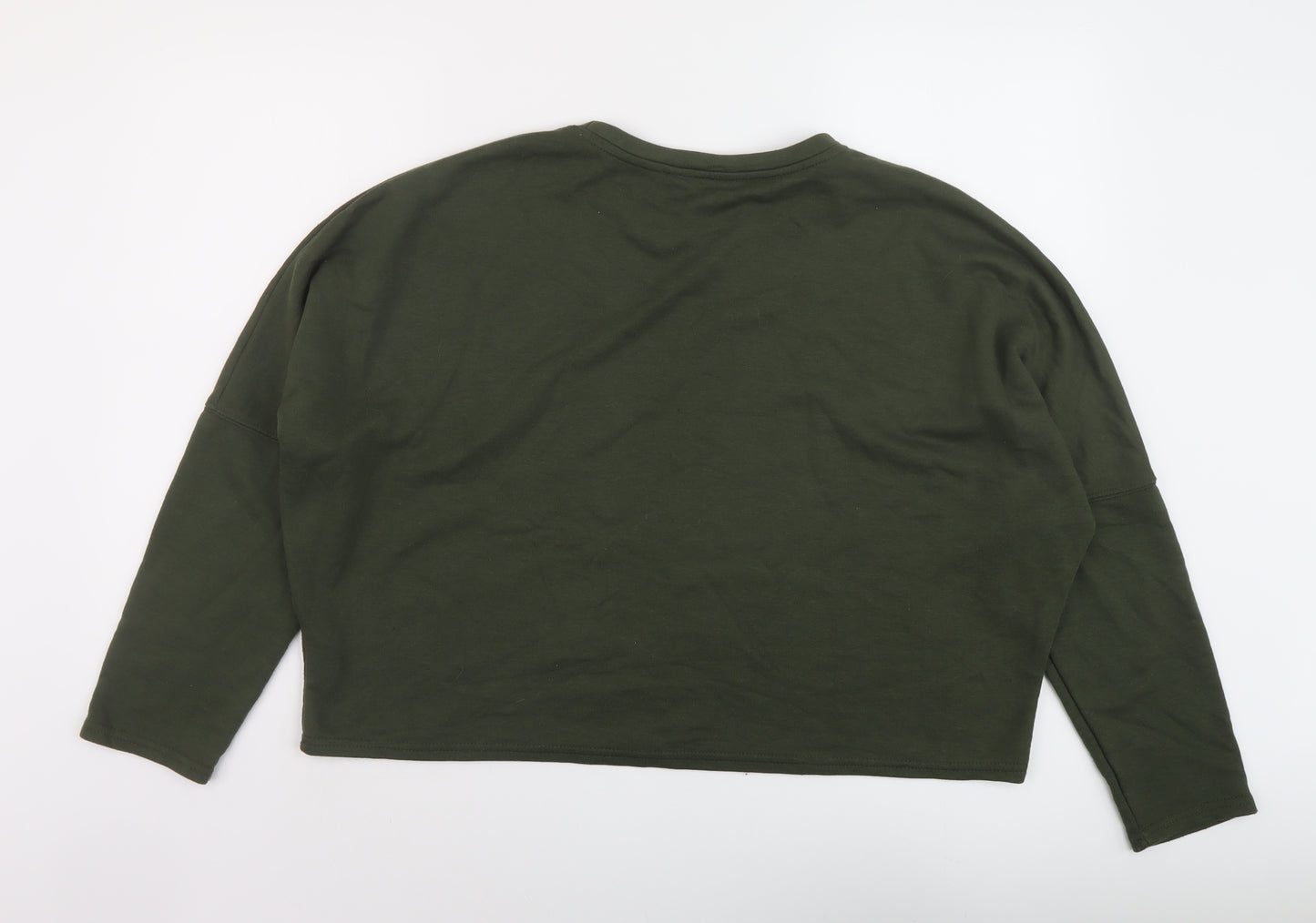 Ne wLook Womens Green Polyester Pullover Sweatshirt Size 16 Pullover