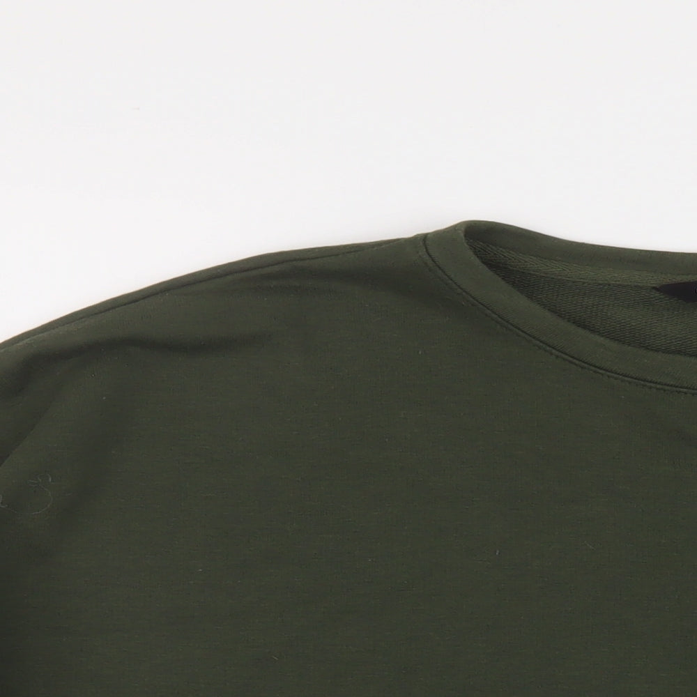 Ne wLook Womens Green Polyester Pullover Sweatshirt Size 16 Pullover