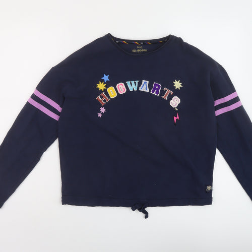 Marks and Spencer Girls Blue Cotton Pullover Sweatshirt Size 13-14 Years Pullover - Harry Potter