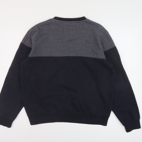 D-code Mens Blue Cotton Pullover Sweatshirt Size L
