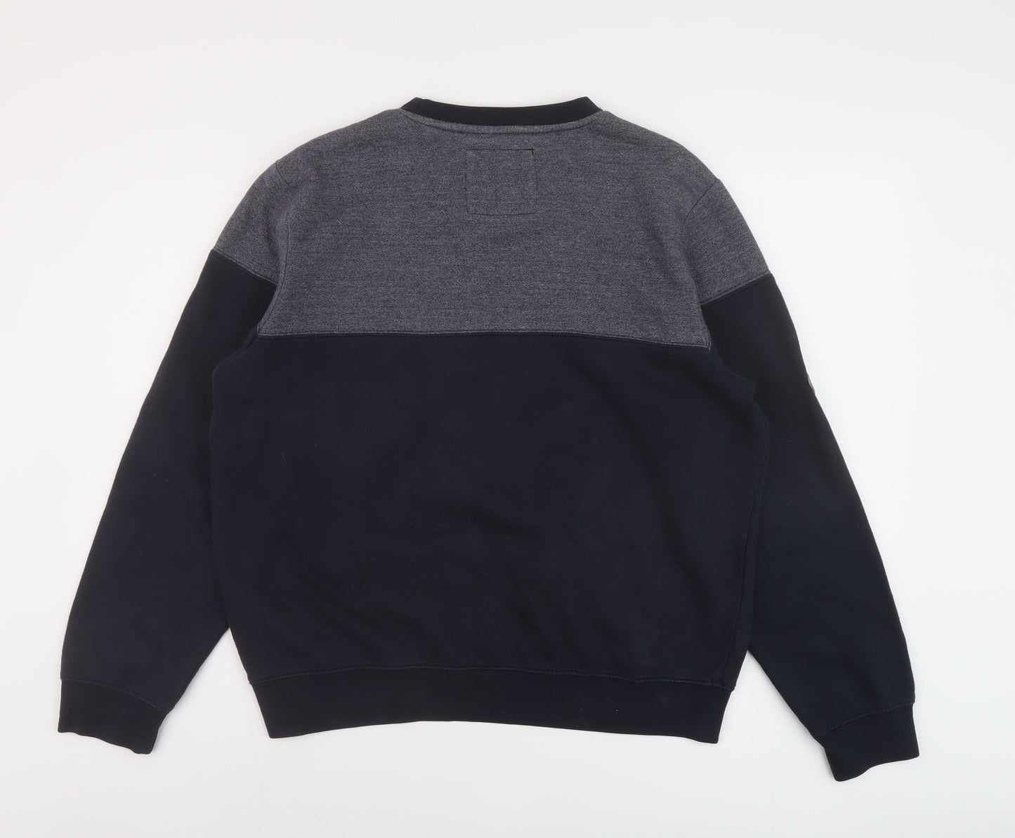D-code Mens Blue Cotton Pullover Sweatshirt Size L