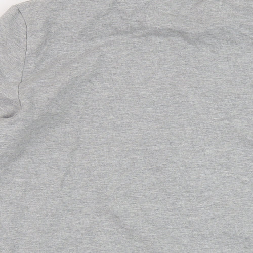 Macron Mens Grey Cotton Pullover Sweatshirt Size L