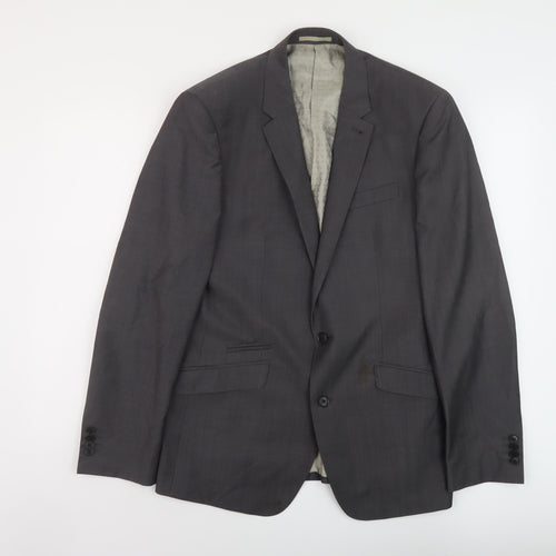 NEXT Mens Grey Wool Jacket Suit Jacket Size 40 Regular