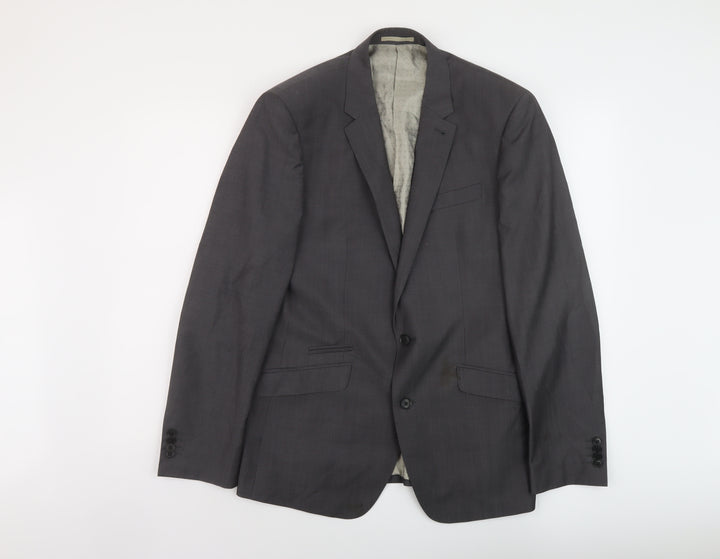 NEXT Mens Grey Wool Jacket Suit Jacket Size 40 Regular